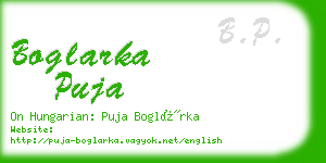 boglarka puja business card